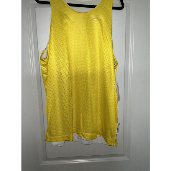 Nike Standard Issue Reversible Basketball Jersey DQ5731-735 Yellow White Large - Picture 2 of 11